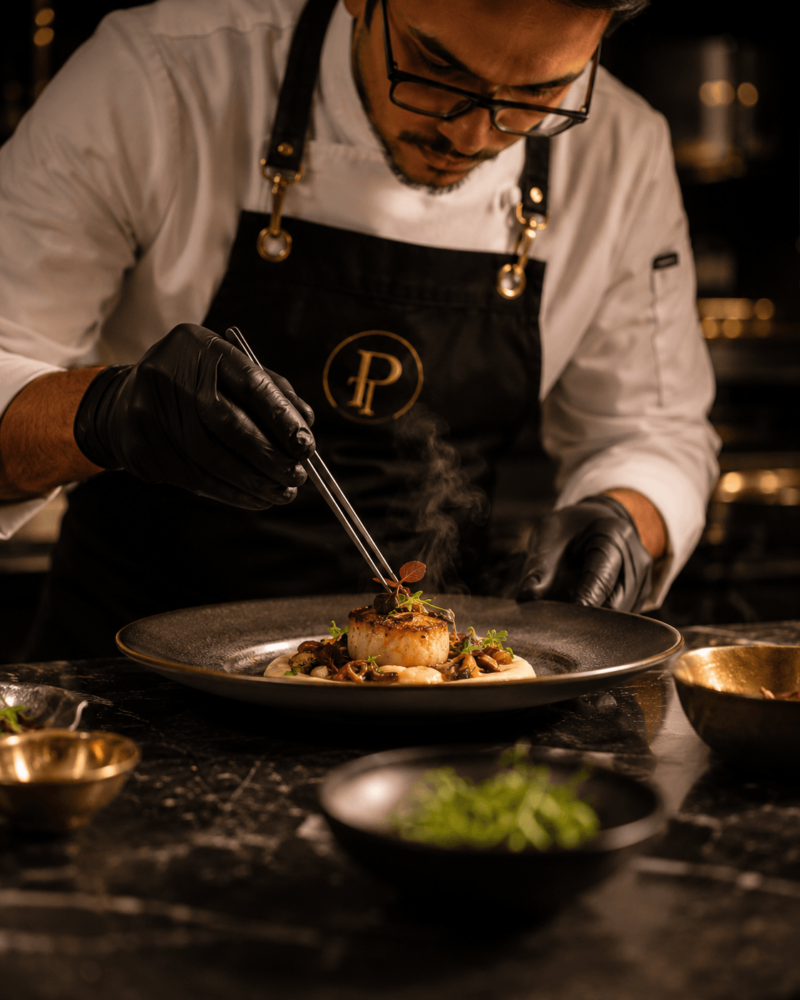 Plated culinary creation
